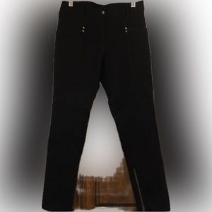 H&M jeans black size 10 gold grommets